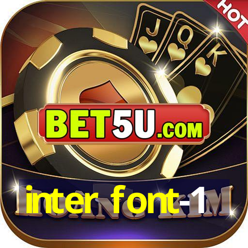 inter font